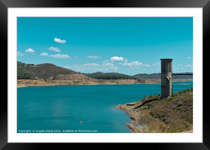 Santa Clara Dam in Odemira, Alentejo Framed Mounted Print by Angelo DeVal
