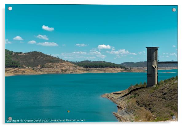 Santa Clara Dam in Odemira, Alentejo Acrylic by Angelo DeVal
