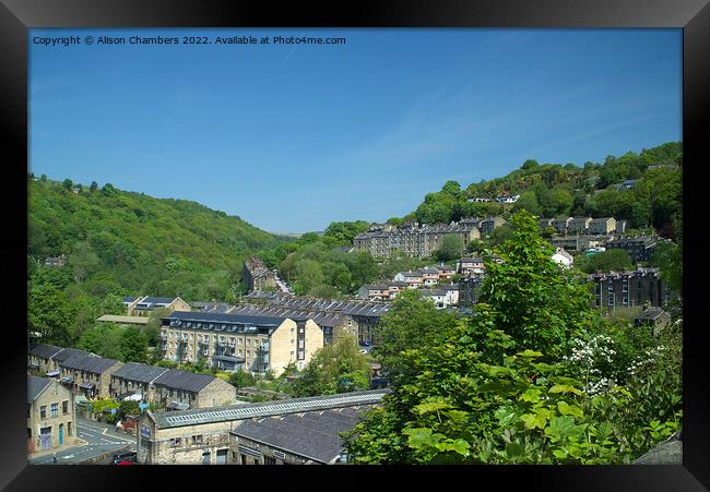 Hebden Bridge View Framed Print by Alison Chambers