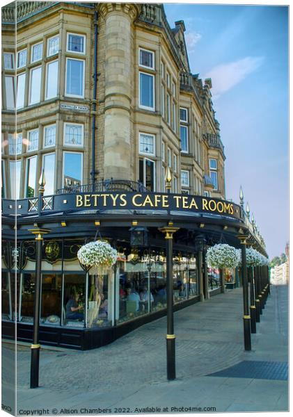 Bettys Of Harrogate  Canvas Print by Alison Chambers