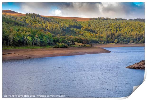 Ladybower Reservoir Print by David Hare