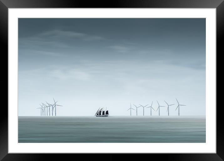 Wind Power Framed Mounted Print by Mark Jones