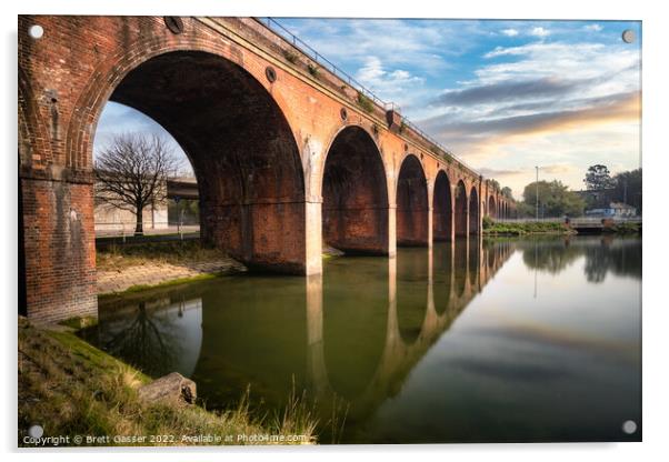 Fareham Viaduct  Acrylic by Brett Gasser