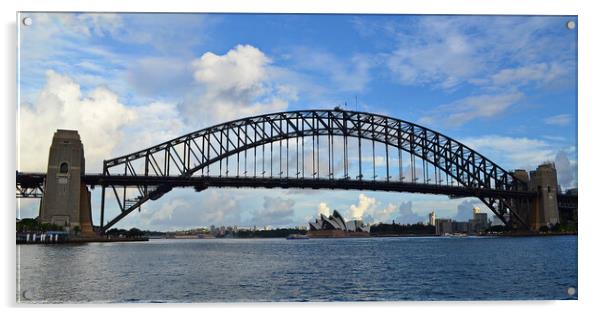 Sydney Harbour Bridge and Sydney Opera House Acrylic by Allan Durward Photography
