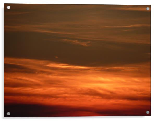 sunset clouds Acrylic by nigel watson