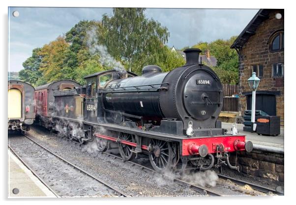 NER P3 Steam Train Acrylic by Martyn Arnold