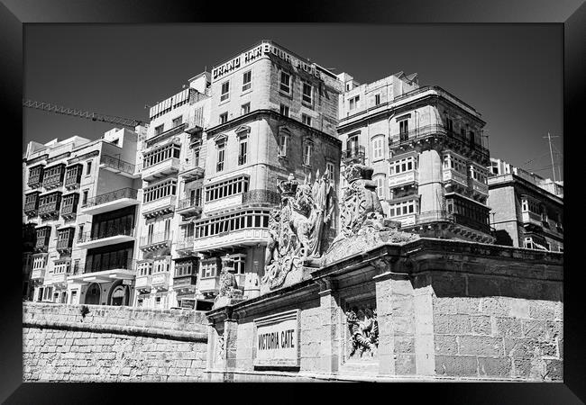 Victoria Gate in monochrome Framed Print by Jason Wells