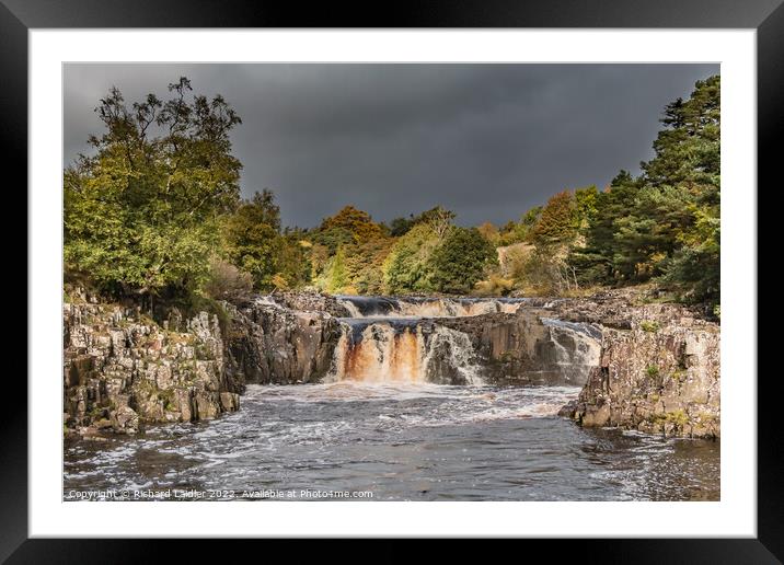 Autumn Bright Interval at Low Force Waterfall, Teesdale Framed Mounted Print by Richard Laidler