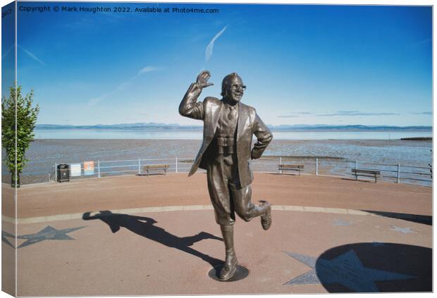 Eric Morecambe statue in Morecambe Canvas Print by Mark Houghton