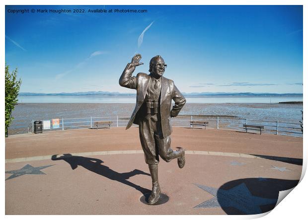 Eric Morecambe statue in Morecambe Print by Mark Houghton