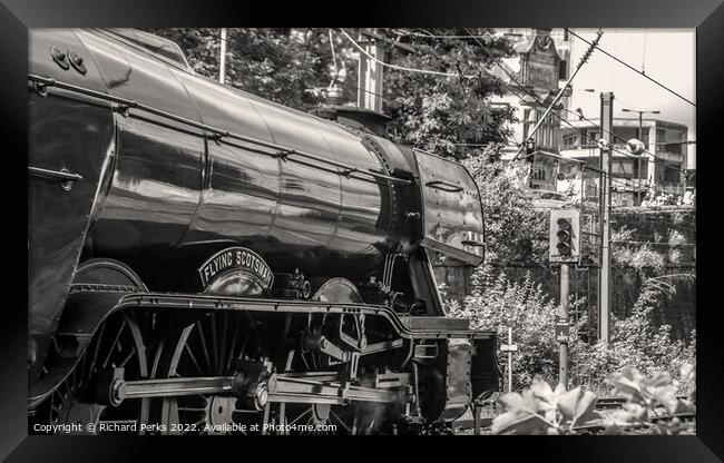 Flying Scotsman - Waiting for the Signal Framed Print by Richard Perks