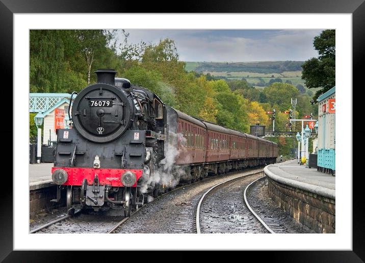 Steam Train at Grosmont Framed Mounted Print by Martyn Arnold