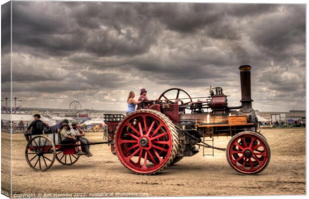 Traction cart  Canvas Print by Rob Hawkins