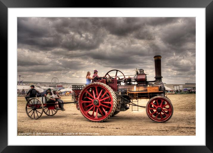 Traction cart  Framed Mounted Print by Rob Hawkins