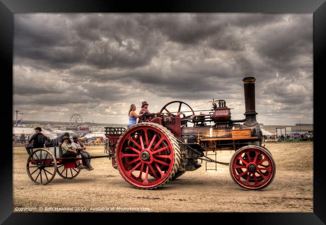 Traction cart  Framed Print by Rob Hawkins