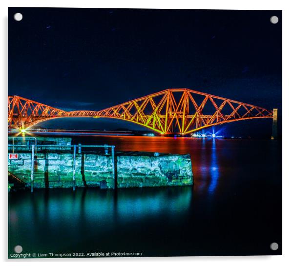 Scotlands Forth Rail Bridge Acrylic by Liam Thompson