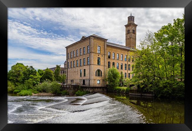 Salts Mill in Saltaire, Yorkshire.  Framed Print by Ros Crosland