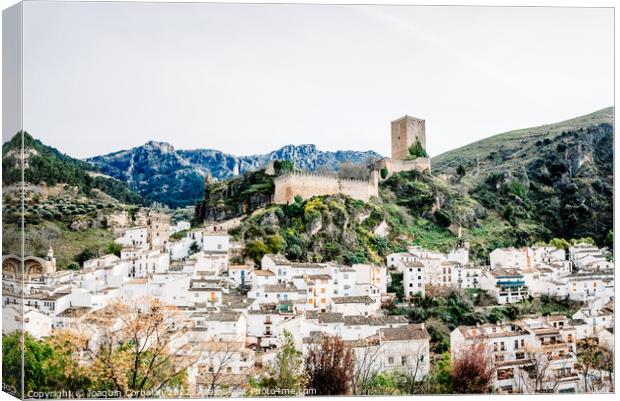 View of the old town of Cazorla, in Jaen. Canvas Print by Joaquin Corbalan