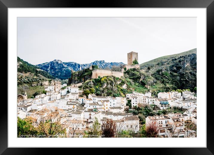 View of the old town of Cazorla, in Jaen. Framed Mounted Print by Joaquin Corbalan