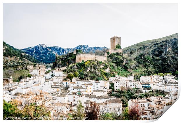 View of the old town of Cazorla, in Jaen. Print by Joaquin Corbalan