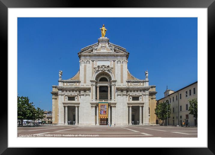 Basilica Santa Maria degli Angeli. Assisi, Framed Mounted Print by Kevin Hellon