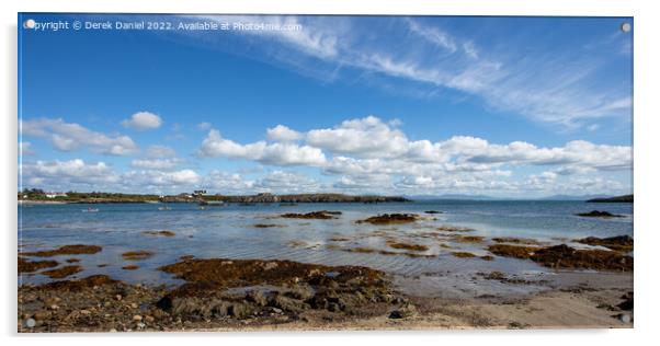 Rhoscolyn Beach, Anglesey Acrylic by Derek Daniel