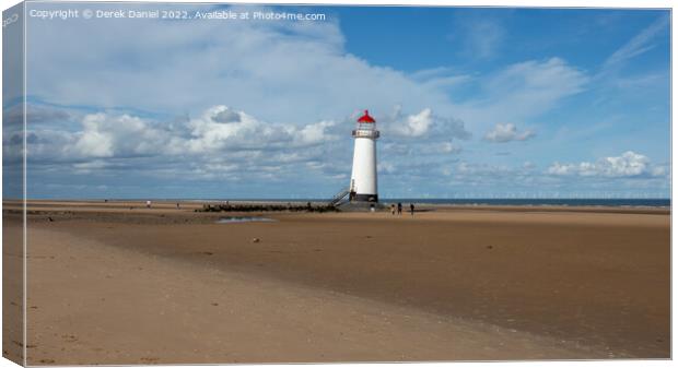  Point of Ayr Lighthouse Canvas Print by Derek Daniel