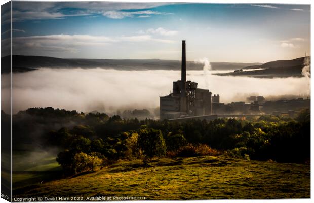 Breedon Hope Cement Works Canvas Print by David Hare
