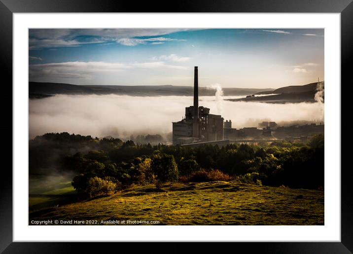 Breedon Hope Cement Works Framed Mounted Print by David Hare