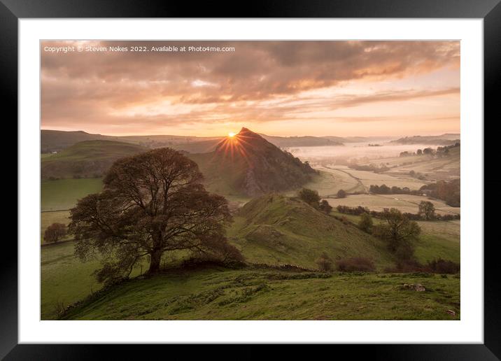 Majestic Sunrise Over the Dragons Back Framed Mounted Print by Steven Nokes