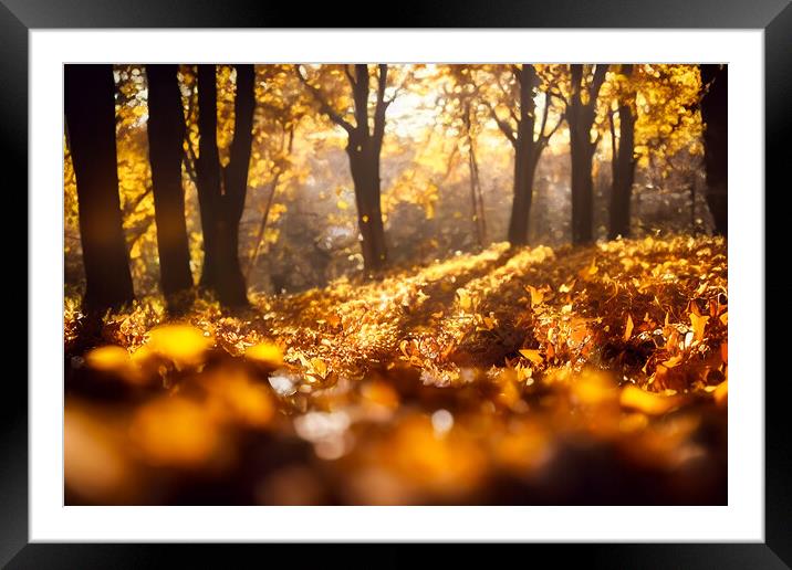 Autumn Leaves Framed Mounted Print by Adam Kelly