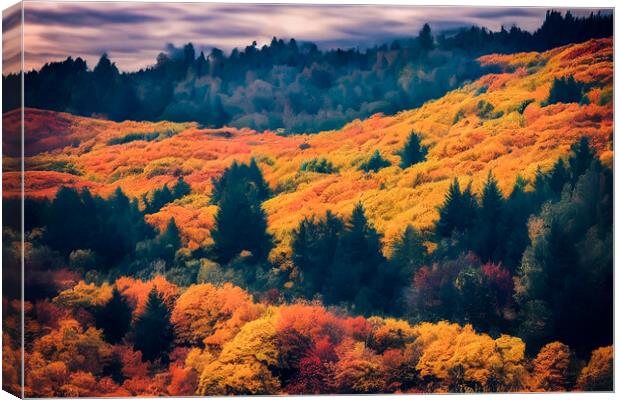 The Autumn Forest  Canvas Print by Adam Kelly