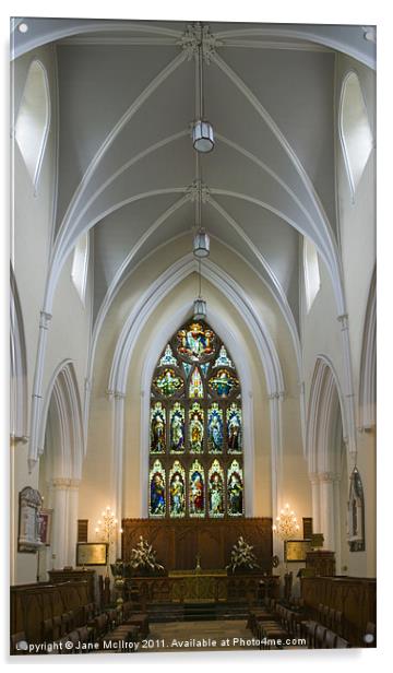 Downpatrick Cathedral, Downpatrick, Northern Irela Acrylic by Jane McIlroy