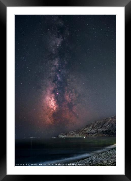 Cosmic Symphony Framed Mounted Print by Martin Yiannoullou
