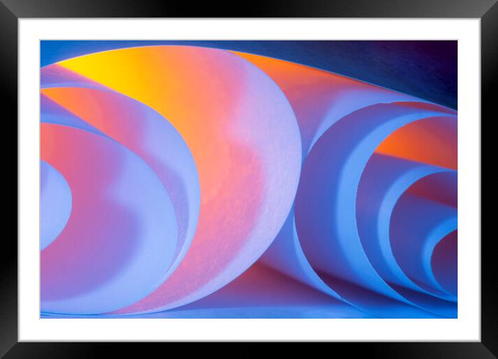 Light and Curves Framed Mounted Print by Kelly Bailey