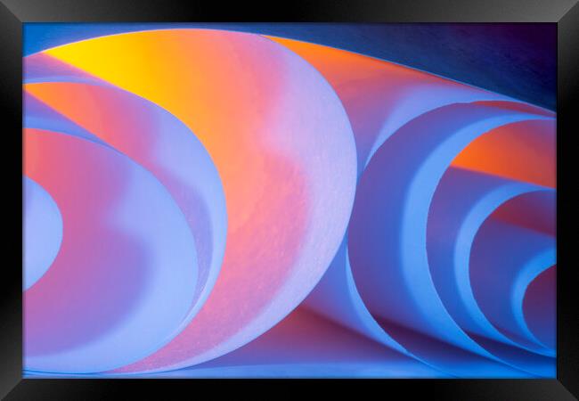 Light and Curves Framed Print by Kelly Bailey