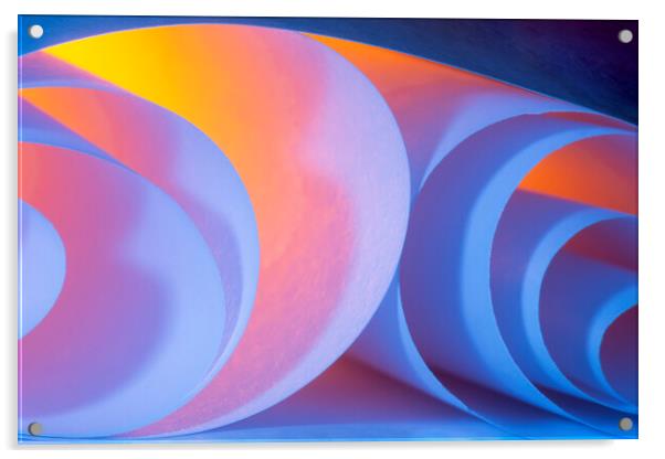 Light and Curves Acrylic by Kelly Bailey
