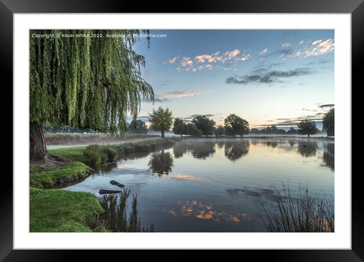 Fresh autumn morning Framed Mounted Print by Kevin White