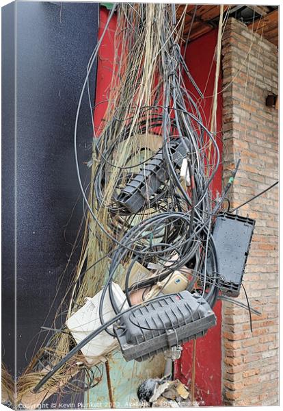 Electrician Required ASAP Canvas Print by Kevin Plunkett