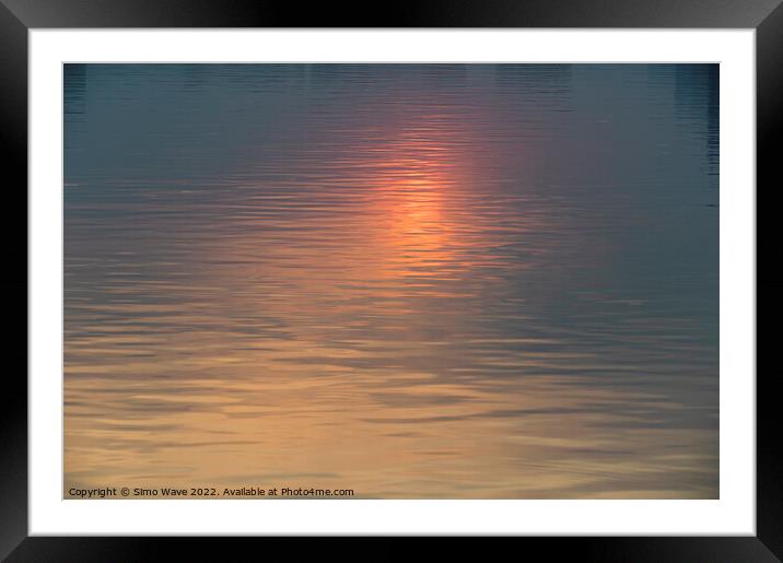 Tropical sunset in Hanoi Framed Mounted Print by Simo Wave