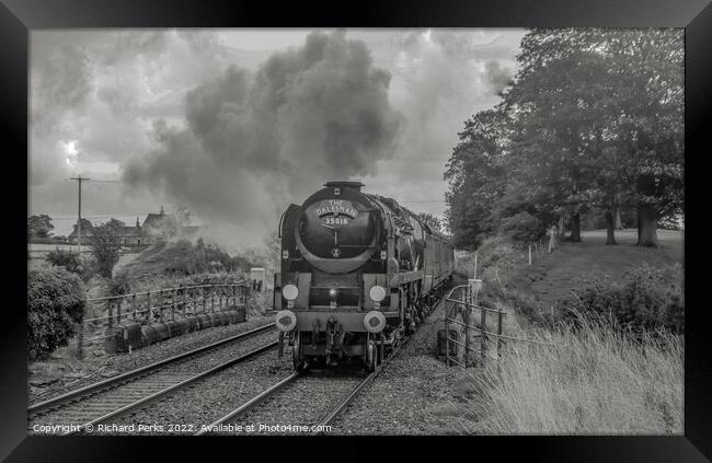 35018 in the Yorkshire Dales Framed Print by Richard Perks