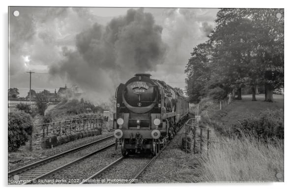 35018 in the Yorkshire Dales Acrylic by Richard Perks