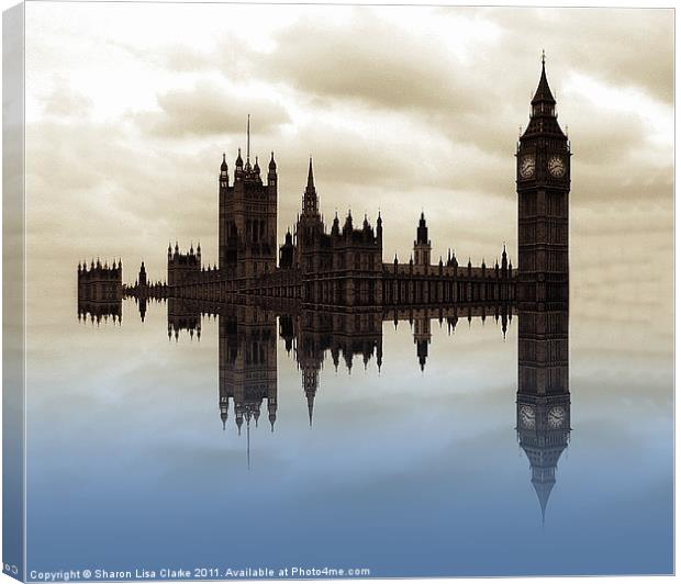 Westminster afloat Canvas Print by Sharon Lisa Clarke