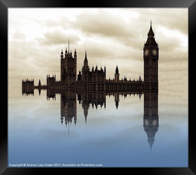Westminster afloat Framed Print by Sharon Lisa Clarke