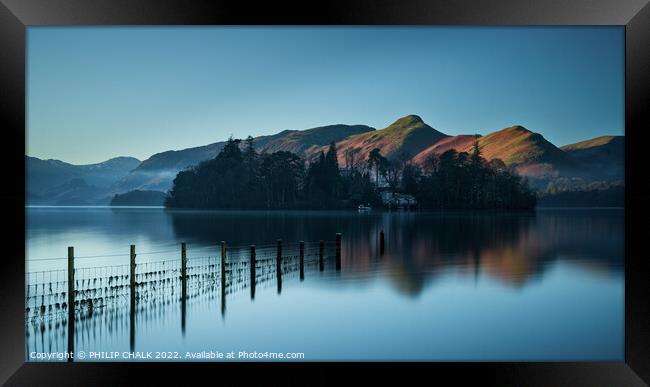 Derwent water in the lake district 818 Framed Print by PHILIP CHALK
