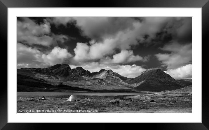 Mountain range on the Isle of Skye 819 Framed Mounted Print by PHILIP CHALK
