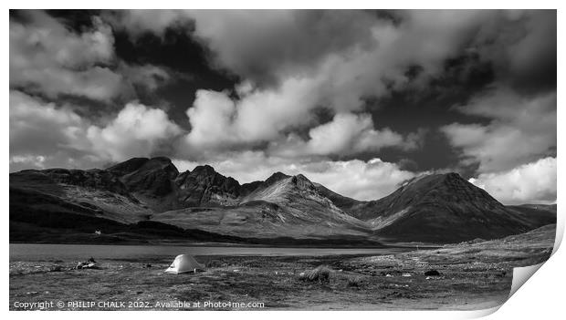 Mountain range on the Isle of Skye 819 Print by PHILIP CHALK