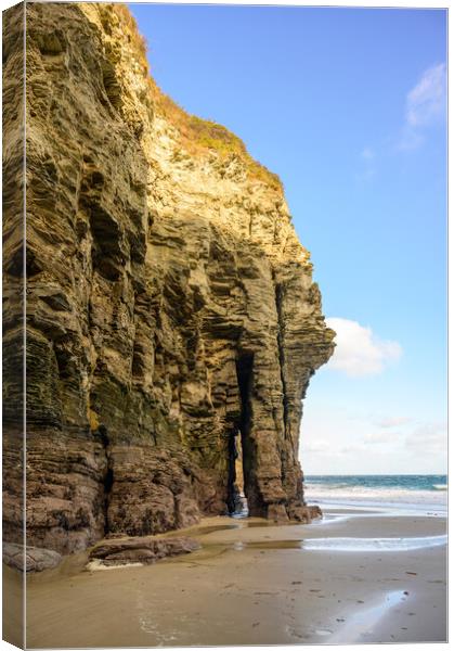 Elephant Rock at Bossiney Haven, Cornwall Canvas Print by Tracey Turner
