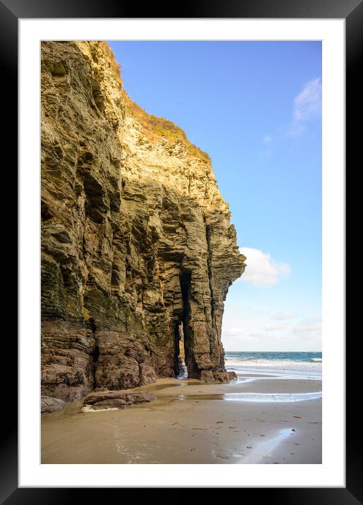Elephant Rock at Bossiney Haven, Cornwall Framed Mounted Print by Tracey Turner