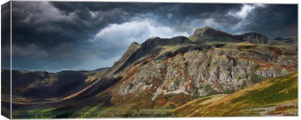 THE LANGDALE PIKES - AFTER THE STORM Canvas Print by Tony Sharp LRPS CPAGB